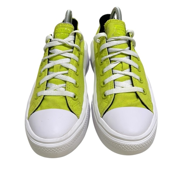 Converse All Star Move Low Top Platform Sneakers SZ 9 Women’s Neon Lime Twist - Picture 2 of 8
